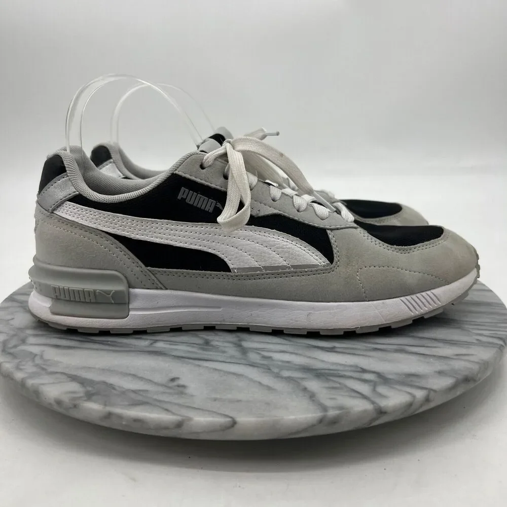Puma Mens 9 Sneakers Grey Graviton Low Top Athletic Retro Trainer Shoe 380738-14